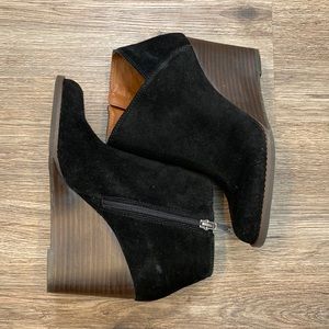 Lucky brand black booties